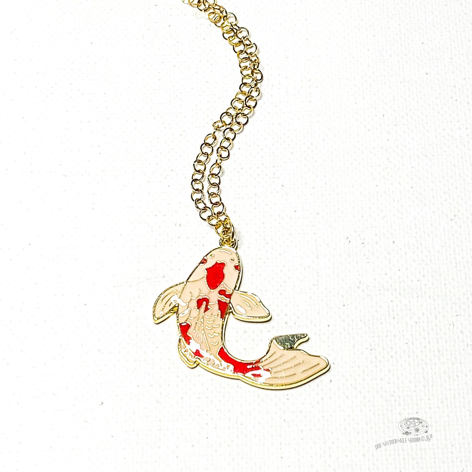 Koi Necklace Koi Fish Necklace Koi Jewelry Symbolic Jewelry Etsy