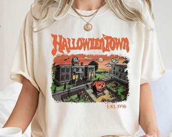 Halloweentown Est 1998 Shirt, Halloweentown University, Retro Halloweentown Tee, Fall Shirt, Vintage Halloween Tshirt, Town and Chill Shirt