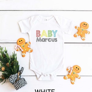 Personalized Baby Name Romper, Custom Baby Bodysuit, Personalized Baby Onsie, Custom for Baby, Last Name or First Name, Baby Announcement