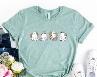 Ghost Shirt, Spooky Season Shirt, Funny Halloween T-shirt, Vintage Halloween Shirt, Retro Fall Shirt, Cute Halloween Tee, Pumpkin Shirt, Boo
