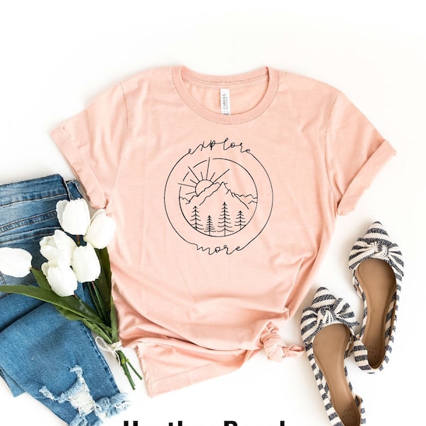 Adventure Shirt, Adventure Shirt, Camping Shirts, Mountain Tshirt, Hiker Tee, Nature Lover Shirt, Camping Gift, Forest Tee, Vacation Shirt