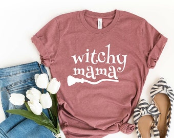 Witchy Mama Shirt, Bad Witch Shirt, Halloween Shirt, Fall T-Shirt, Women Halloween Shirt, Witch Shirts, Halloween Mom Tee, Halloween T-shirt