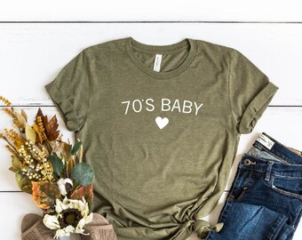 70's Baby T-Shirt: 50th Birthday Party, Vintage Throwback