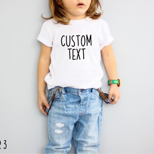 Kids Custom Shirt, Personalized Kids Shirt, Soft Custom Tshirt, Youth & Toddler Tee, Children&#39;s Custom Tee, School Tee, Your Logo, Text Here
