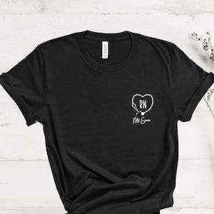 Stethoscope Tee,Nurse Shirt,CUSTOM Shirt,Nurse Gift,Nurse Life Tee,Registered Nurse Tshirt, RN Shirts,Nurses Week Gift,Nurse Gift Idea,Women