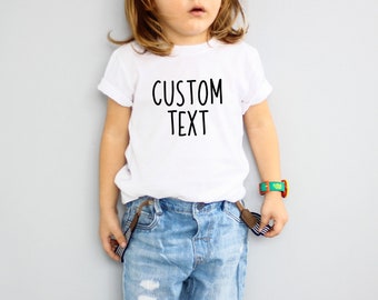 Kids Custom Shirt, Personalized Kids Shirt, Soft Custom Tshirt, Youth & Toddler Tee, Children's Custom Tee, School Tee, Your Logo, Text Here
