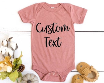 Custom Baby Onesie®, Personalized Baby Shower Gift, Custom Name Bodysuit, Soft Cotton Onesie, Baby Announcement,Newborn Outfit, Infant Gifts
