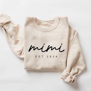 MIMI Sweatshirt, Personalized Mimi Sweatshirt, Grandma-life, Mimi Shirt, Mother's Day Shirts, New Mom Shirt, Est Sweatshirt, Gift for Mimi