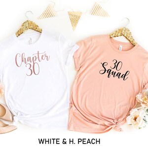 Chapter Thirty Shirt, 30th Birthday Shirt, 30 Squad T-shirt, Thirty AF Shirt, 30th Birthday Party, Birthday Crew Shirt, Chapter 30 Shirt
