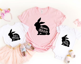 Mama Bunny Shirt, Mom Shirt, Mom Easter Tshirt, Mom Bunny, Family Bunny Shirt , Baby & Dada Bunny Shirt, Easter Tee,Easter Outfit Gift Ideas
