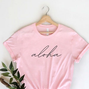 Aloha Shirt, Hawaii Shirt, Aloha Tshirt, Hawaii trip tee, Hawaii family vacation, Aloha vneck vintage, for women, Hawaii Youth Tee Unisex afbeelding 5