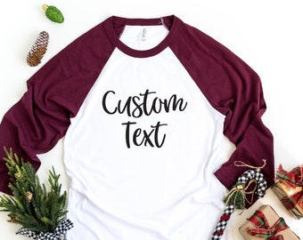 personalized raglan shirts