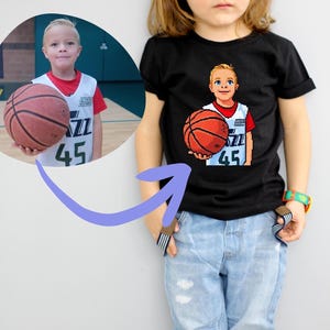 Custom Pixel Art Portrait Shirt: Personalized Cartoon Tee, Kids Gift