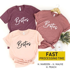 Pretty BESTIES,Mommy and Me, Besties Matching Shirt, Besties Shirt, Toddler Shirt, Best Friend Gift, Sisters Matching Tees, Kids - Women,BFF