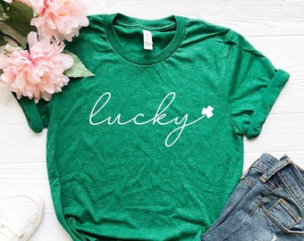 Lucky Shirt, Womens St Patricks Day Shirt, Womens St Pattys Day Shirt, St Pattys Day Women, St Pattys Day Outfit, Shamrock Shirt, St Paddys