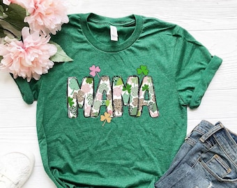 Mama Shenanigans Shirt: Lucky Clover St Patricks Day Tee