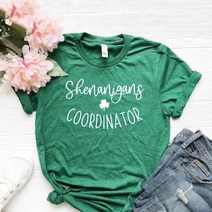 Shenanigans Coordinator Shirt, Matching St Patricks Day Shirts, St Patrick's Day Shirt, Irish Shirt,Lucky Shirt, St Patricks Kids, Women Tee
