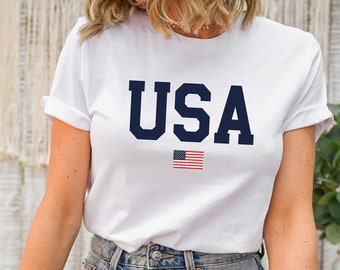 Usa Flag Shirt, USA Shirt, America Shirt, 4th of July, American Flag T-shirt, 4 of July, Patriotic Shirt, Womens 4th of July, USA Tee