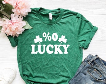 0% Lucky Shirt, Unlucky Shirt, Funny St Patricks Day, St Patrick's Day Shirt, Irish Shirt, Lucky Shirt, St Patricks Kids, Irish Woman Shirt