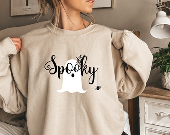 Spooky Sweatshirt, Halloween Sweatshirt, Fall Sweatshirt, Spooky Vibes Shirt, Spooky Season Halloween Sweatshirt, Funny Halloween Sweatshirt
