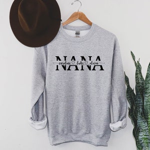 NANA Sweatshirt, Personalized Nana Shirt, Grandma-life Sweater, Nana Custom Sweatshirt, Mother's Day, Grandma Shirt With Grandkids Names