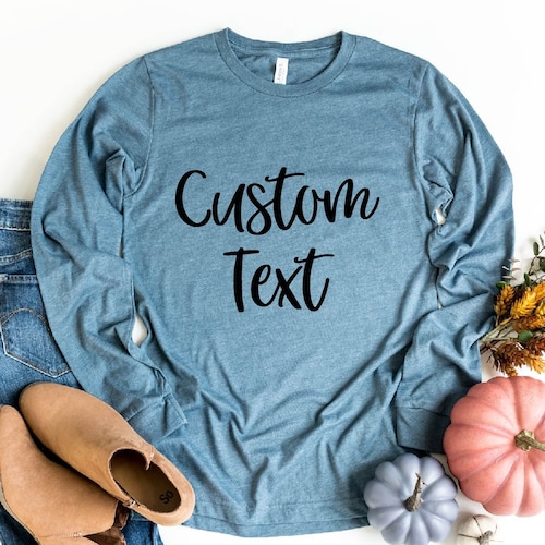 Custom Embroidered Tshirt Short Sleeve personalized Etsy