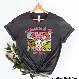 Christmas Whoville University Est 1957 Shirt, Grinch Shirt, Christmas Family Gift, Christmas Shirt, Grin Tshirts, Xmas Family, Holiday Shirt