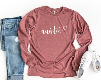 Auntie Shirt, Aunt Gift, Gift For Auntie, Pregnancy Announcement Shirt, Aunt Life, Aunt Shirt, Gift for Auntie, Aunt Tee, Gift From Niece