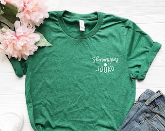 Shenanigans Squad Shirt, Matching St Patricks Day Shirts, St Patrick's Day Shirt, Irish Shirt, Lucky Shirt, Drinking Shirts, Let's Day Drink
