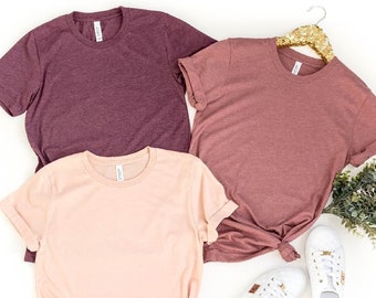 Plain Short Sleeve T-shirts,Unisex Fit Crew Neck Tee, Bulk Shirt,Soft and Comfy, DIY Tee, Summer, Fall & Winter Shirts, Blank Shirts for DIY