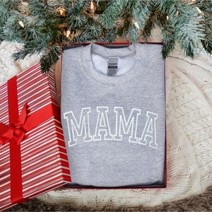 Mama Sweatshirt, Mothers Day Shirt, Cool Mom, First Mothers Day, Personalized Gift, Birthday Gift for Mom, New Mom Gift, Embossed Sweatshirt bild 2