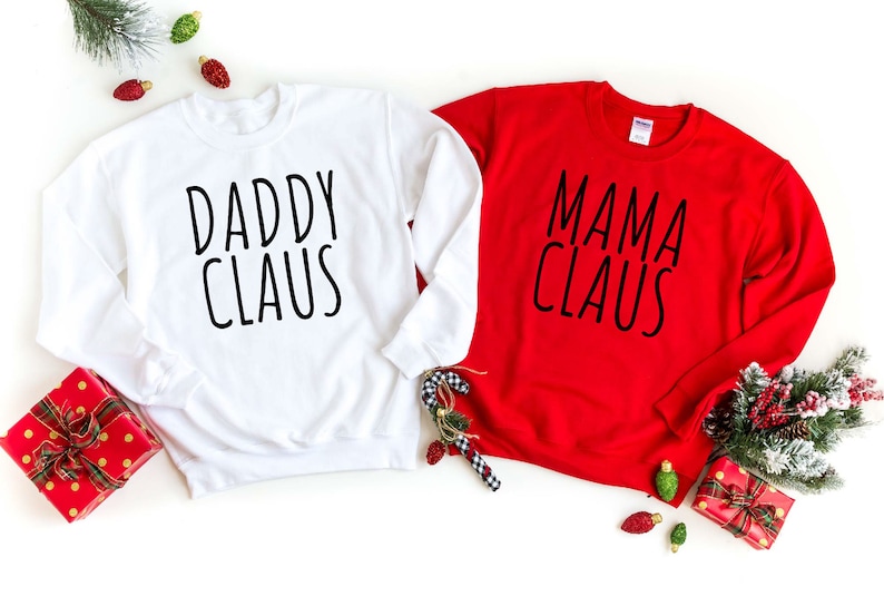 Mama Claus Sweatshirt, Daddy Claus Shirt, Family Claus Sweatshirt, Matching Family Christmas Sweatshirt, Mom Christmas Sweatshirts,Funny Tee bild 7