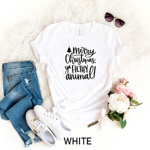 Merry Christmas Ya Filthy Animal, Christmas Family Shirt, Home Alone Christmas Tee, Holiday Shirts, Ugly Sweater Party, Christmas Gifts Bild 3
