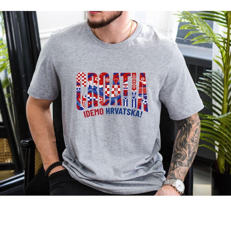 Croatia Football Shirt, Idemo Hrvatska T-Shirt, Croatia 2026 Football Fan Shirt, Croatia Supporter Tee