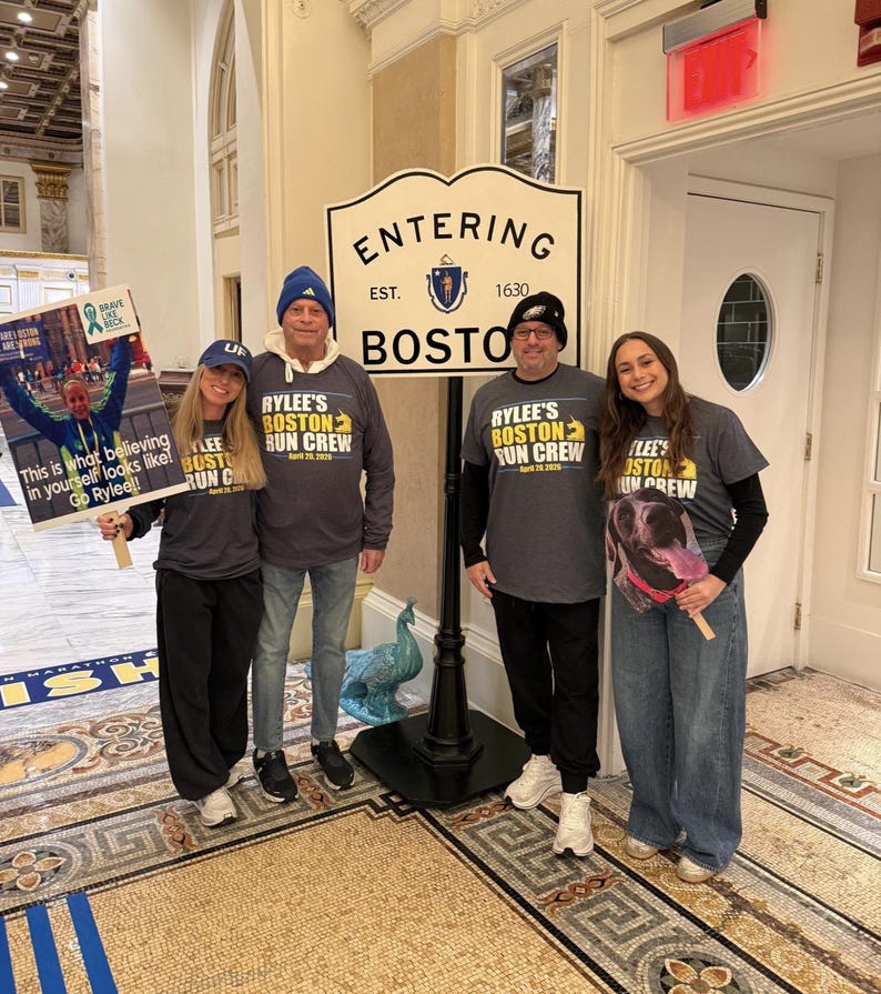 Custom Boston Marathon Crew Shirt: Family Matching Runner Tee image 7