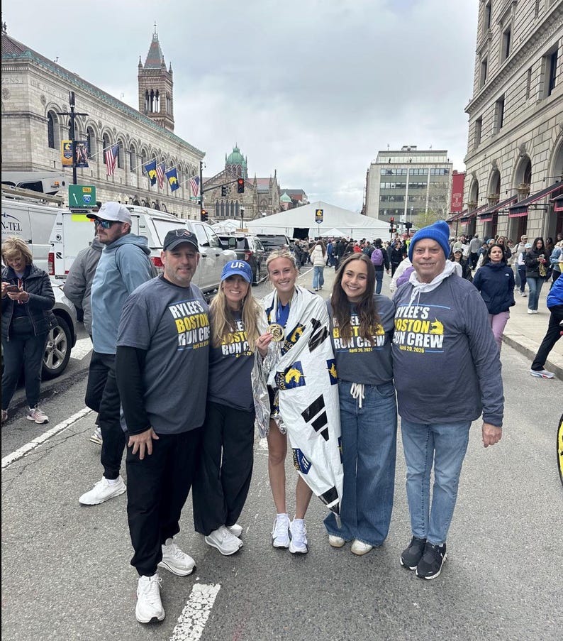 Custom Boston Marathon Crew Shirt: Family Matching Runner Tee image 4
