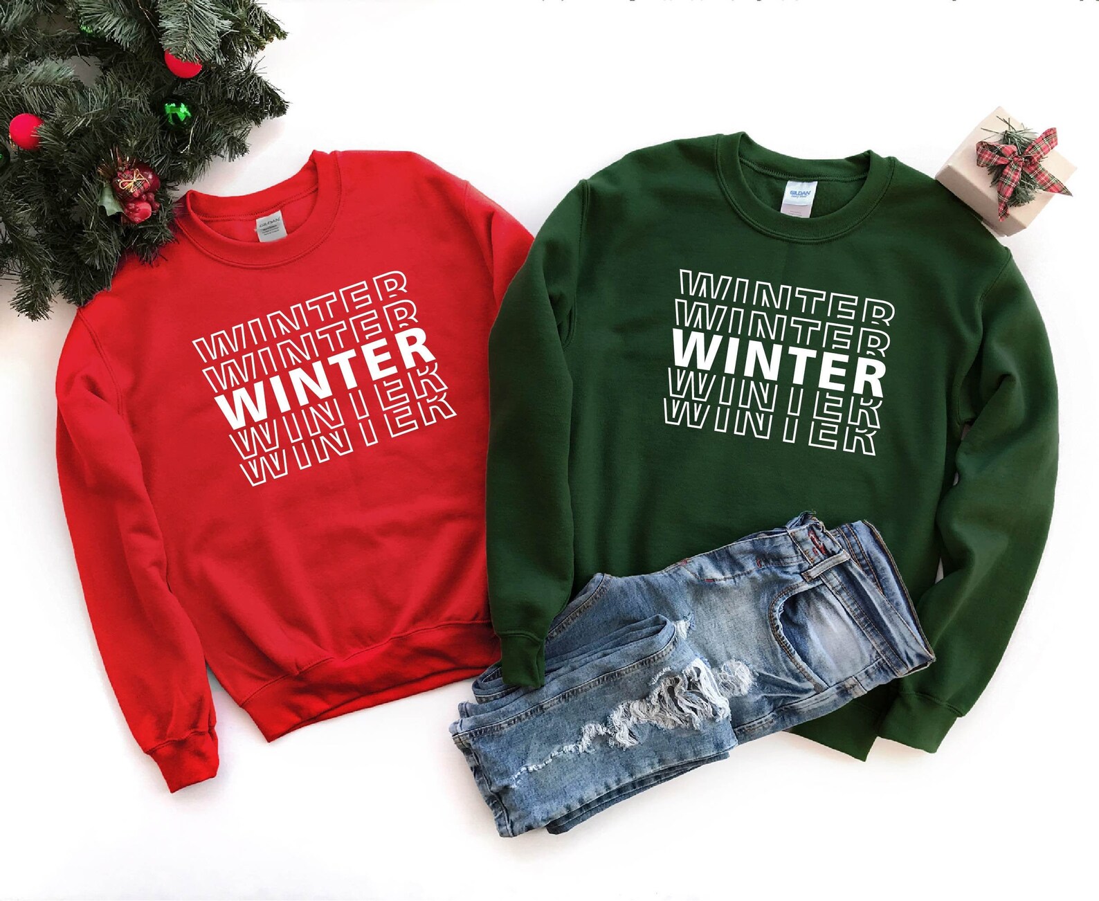 Winter Sweatshirt Gift for Christmas Winter Season Shirts Etsy