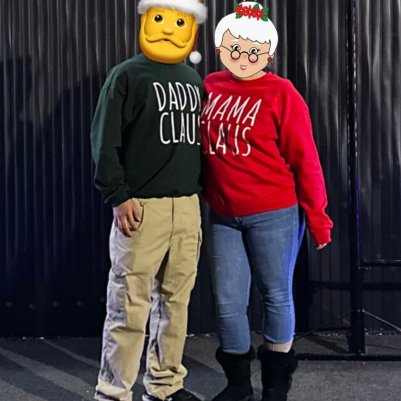 Mama Claus Sweatshirt, Daddy Claus Shirt, Family Claus Sweatshirt, Matching Family Christmas Sweatshirt, Mom Christmas Sweatshirts,Funny Tee bild 2