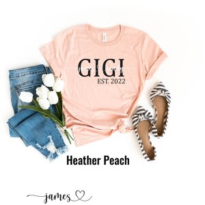 Gigi Est Shirt, Personalized Gigi T-shirt, Grandma-life Shirt, Gigi Shirt, Mother's Day Shirt, Grandma Shirt With Grandkids Names, Gigi Tee image 4