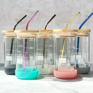 400 mL Beaker Tumbler & Straw Set | Chemistry Science Gift