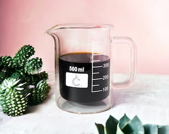 Chemistry Beaker Double-Wall Coffee Mug | Science Gifts for Teachers, Students, and STEM Professionals