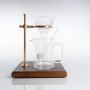 Pour-Over Coffee Maker Set with Chemistry Beaker Mug | Science Gift for Teachers and Students
