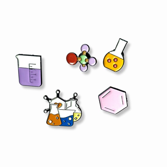 Chemistry Lab Enamel Pins Custom Brooches for Bag Clothes Lapel Pin Chemical  Equation Badge Element Molecular Structure Jewelry