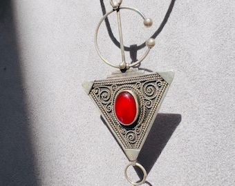 vintage jewelry old south morocco berber necklace boho anti - atlas tribal necklace