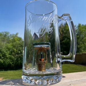 Sprinkler Head 24oz Beer Mug | Dad Gift Trophy