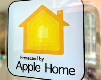 Protected by Apple HomeKit INSIDE interior home security sticker