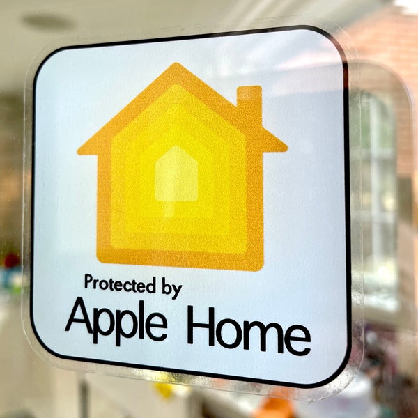 Protected by Apple HomeKit INSIDE interior home security sticker
