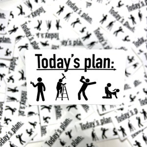 面白いヘルメットステッカー | デイリープラン 職人用デカール お父さんへのギフト