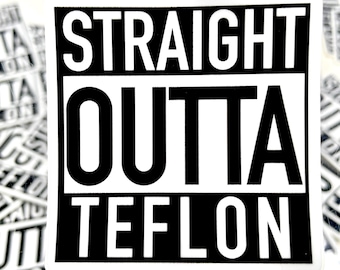 Outta Teflon - Hard Hat Fire Sprinkler Sticker