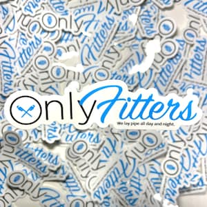 Only Fitters - Adhesivo para casco de seguridad Lay Pipe, regalo para papá comerciante